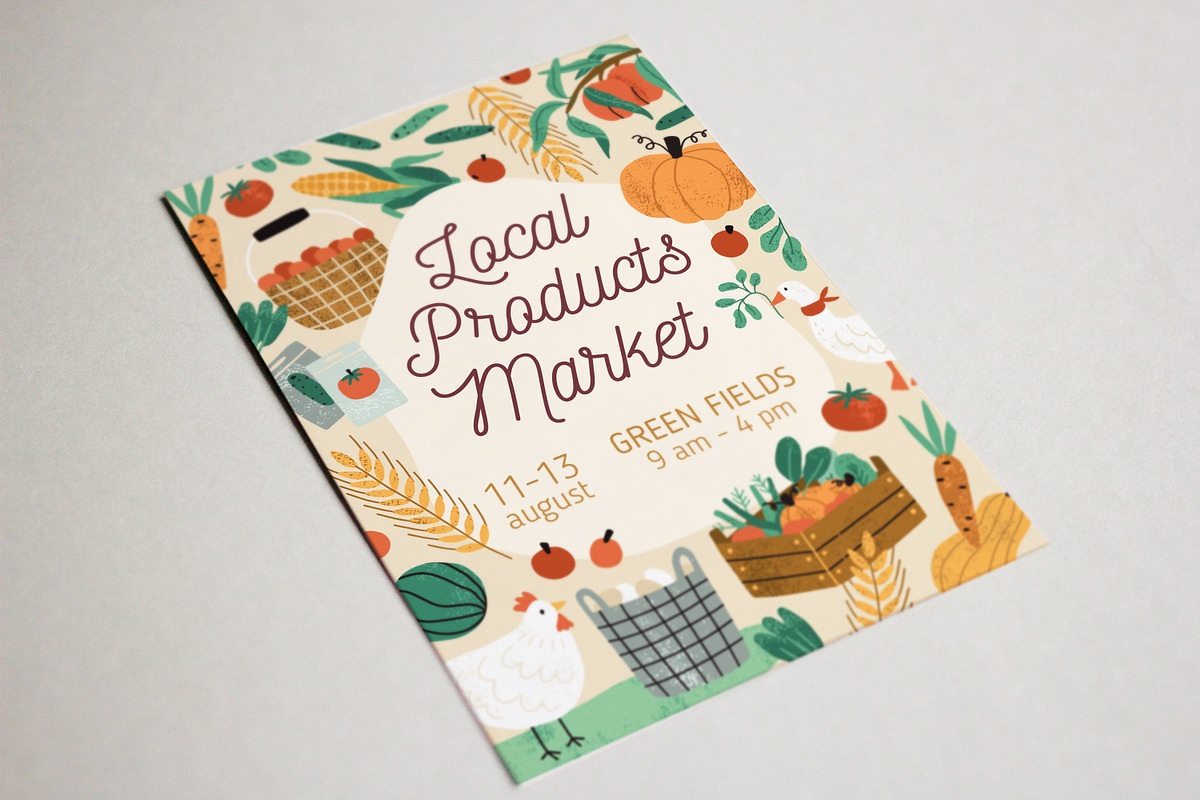 Farmers market and festival posters, a Person Illustration by Good Studio (Photo 5 of 6)