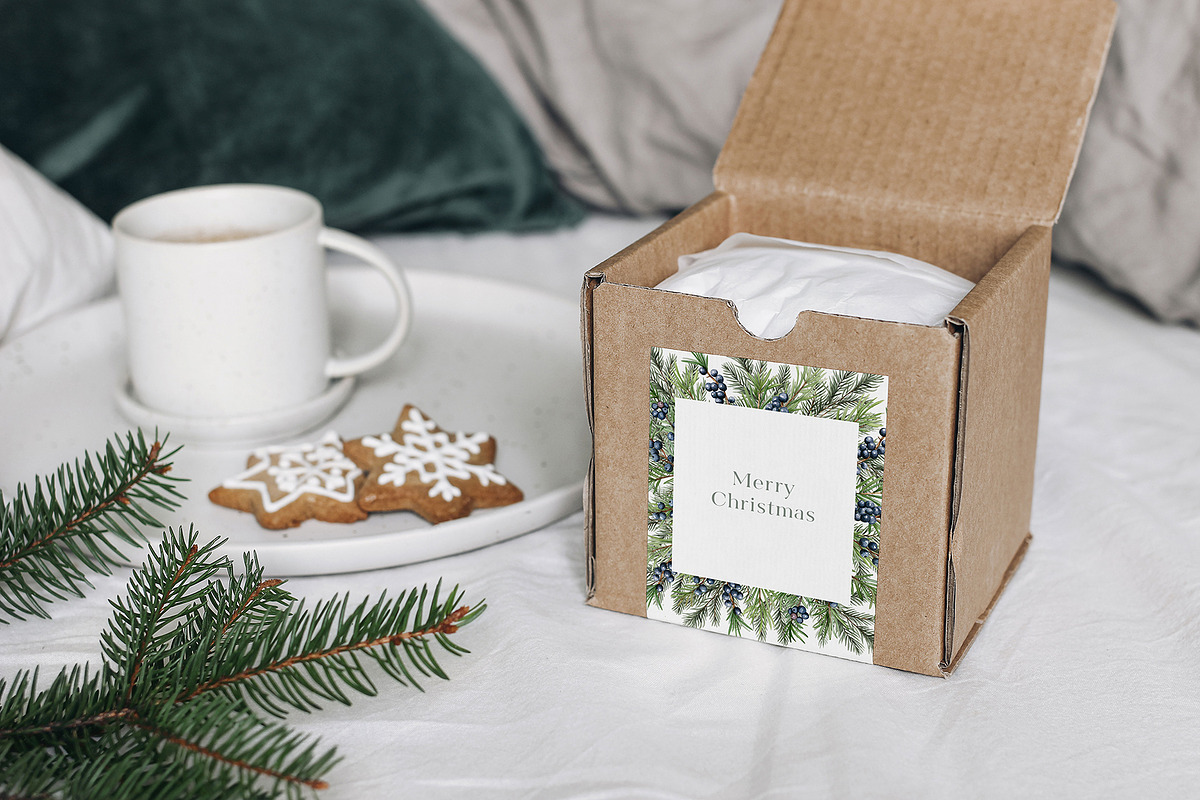 Christmas watercolor floral set, a Seasonal Illustration by Tabita's shop (Photo 15 of 16)