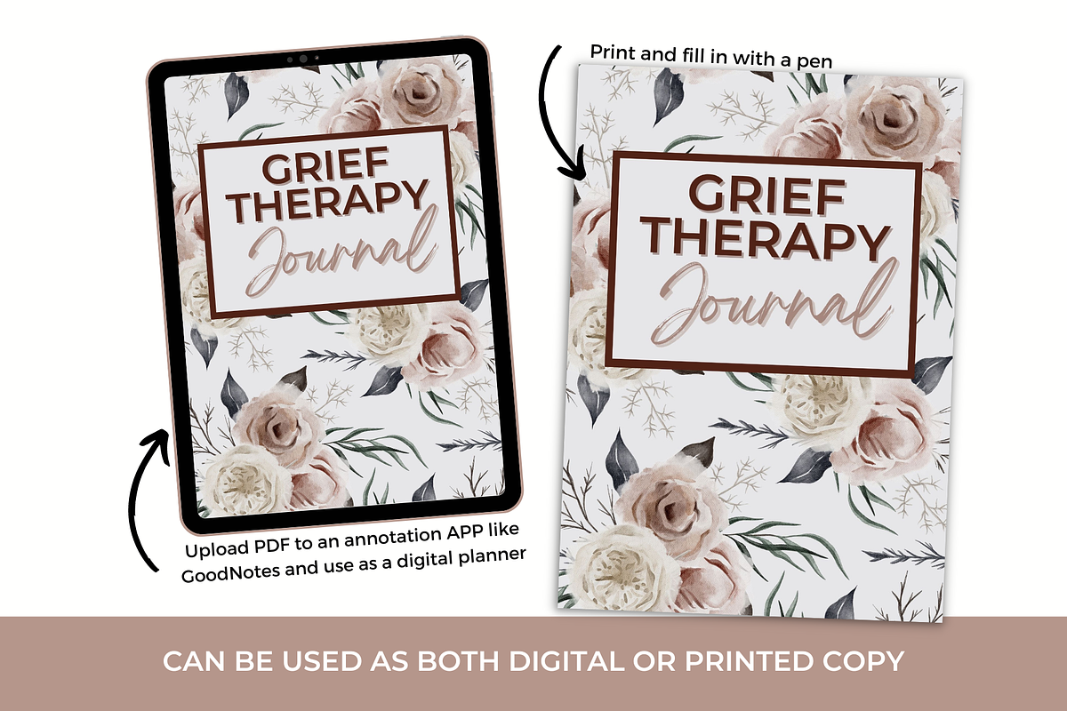 Grief Therapy Journal - Printable, a Stationery Template by Jennifer Magri Templates (Photo 5 of 8)