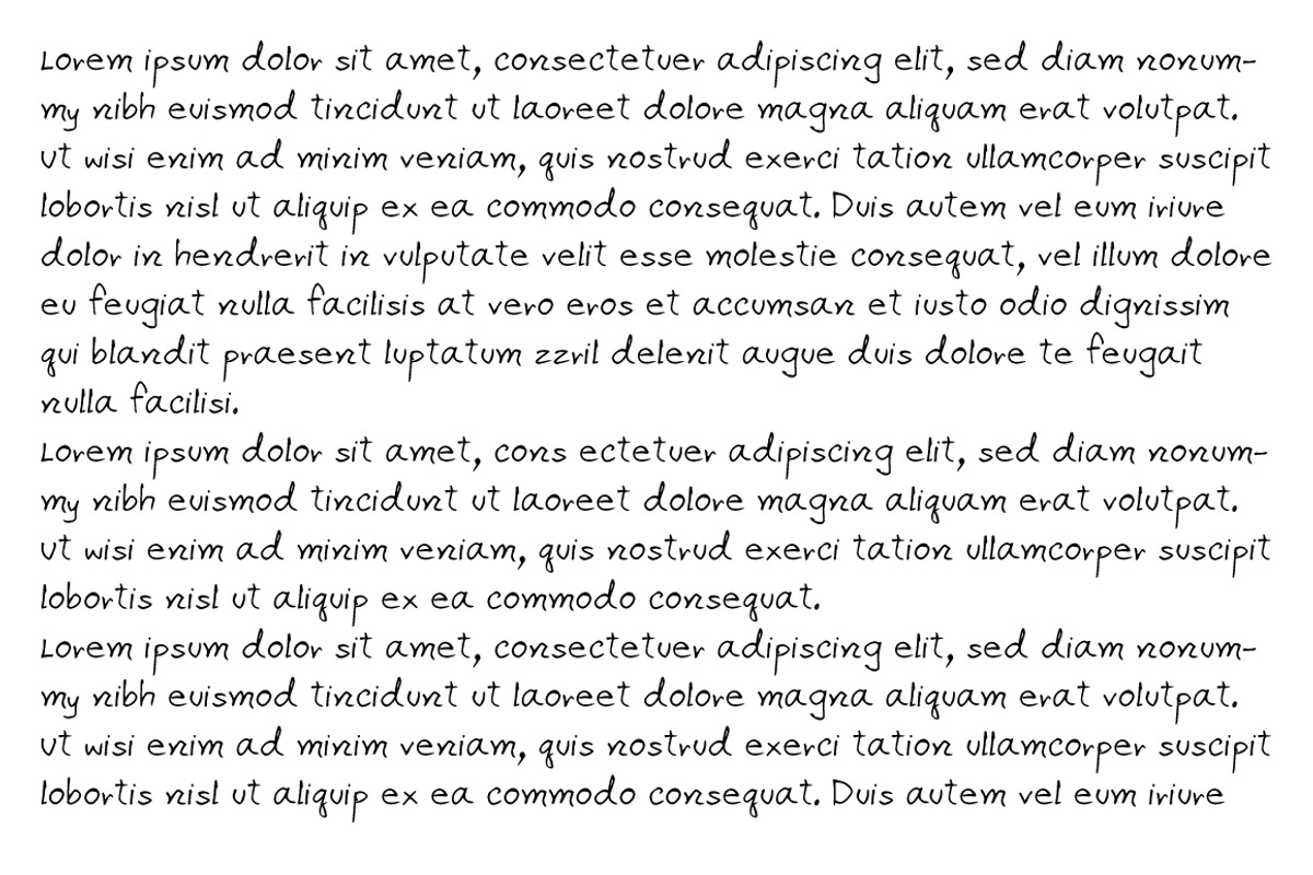 Apirak Handwriting Typeface preview 7