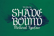 Shadebound - Gothic Brush Typeface, a Blackletter Font by HipFonts (Thumbnail 2 of 9)
