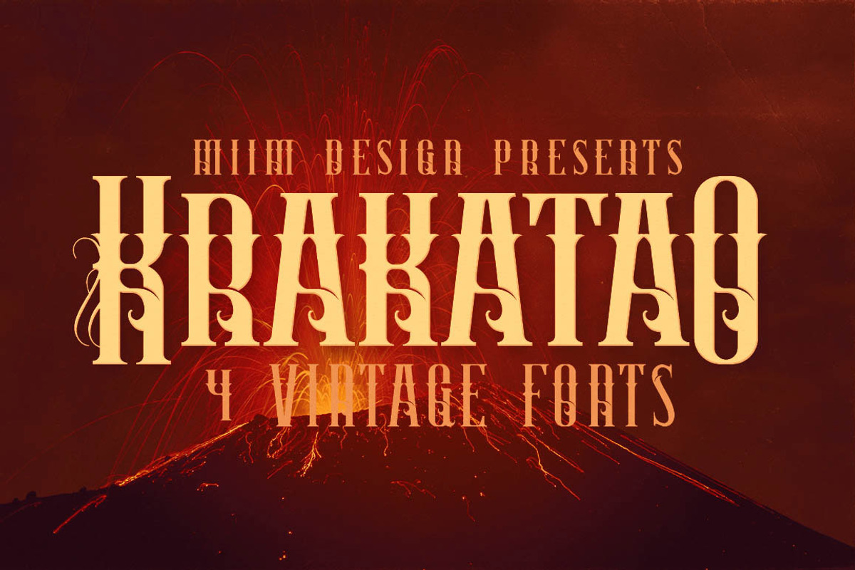 Krakatao - Vintage Font
