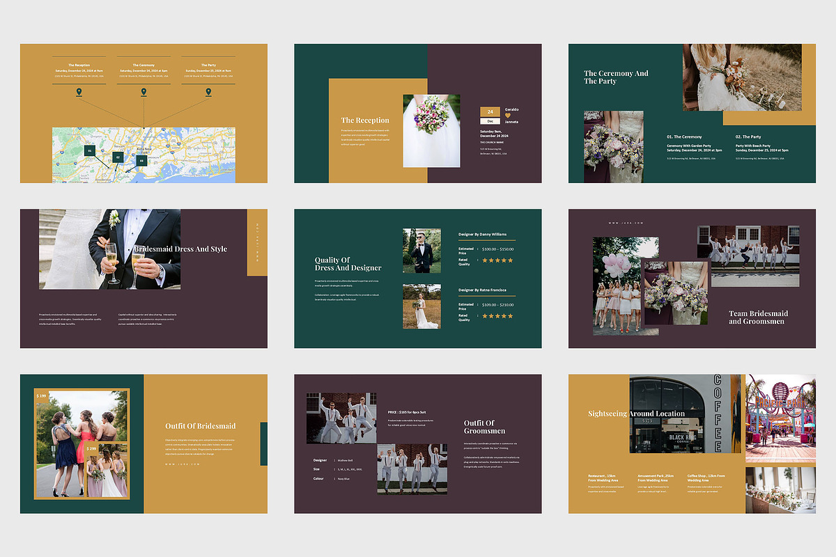Jura : Bridal Planner Powerpoint, a Presentation Template by Punkl Camp (Photo 7 of 9)
