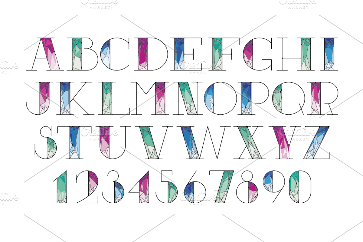 Five variations of font decoration preview 2