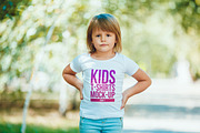 Kids T-Shirt Mock-Up Vol 5, a Shirt Mockup by Freeman Studio (Thumbnail 11 of 17)