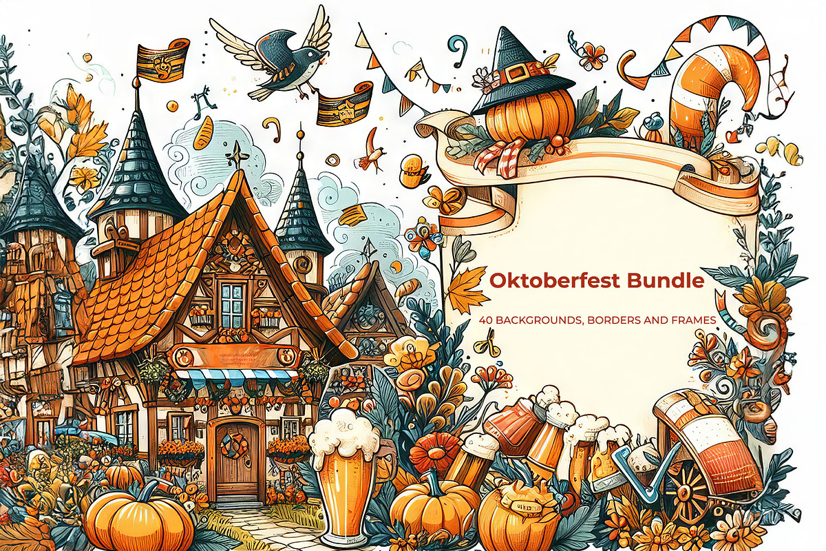 Oktoberfest Graphics Bundle, a Background Graphic by karenfoleyphoto (Photo 1 of 8)