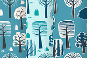 Vector Set of Winter Trees, a Pattern Graphic by alexmakarova (Thumbnail 1 of 4)