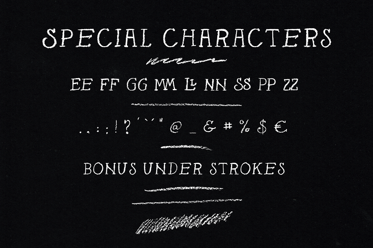 Sebastien chalk font preview 3