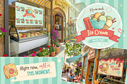 Retro Ice Cream Bundle, a Food Illustration by Nearbirds (Thumbnail 8 of 12)