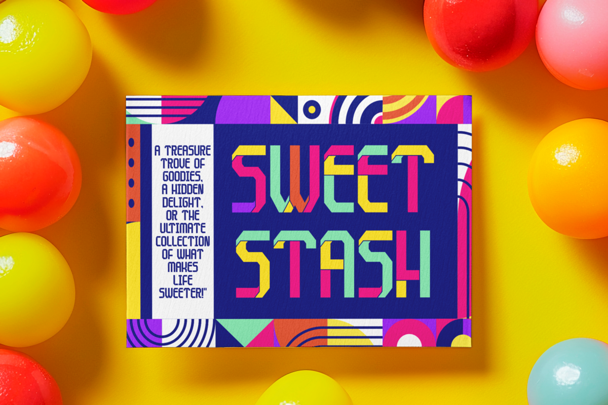 Paint Burst Unique Colorful Font, a Font by PutraCetol Studio (Photo 6 of 11)
