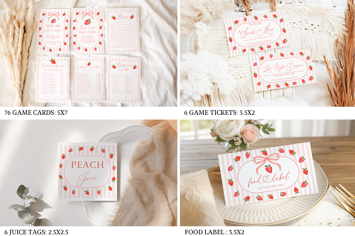 Someone Berry Sweet Shower Bundle, a Templates & Theme by Digital_Mind (Photo 4 of 8)