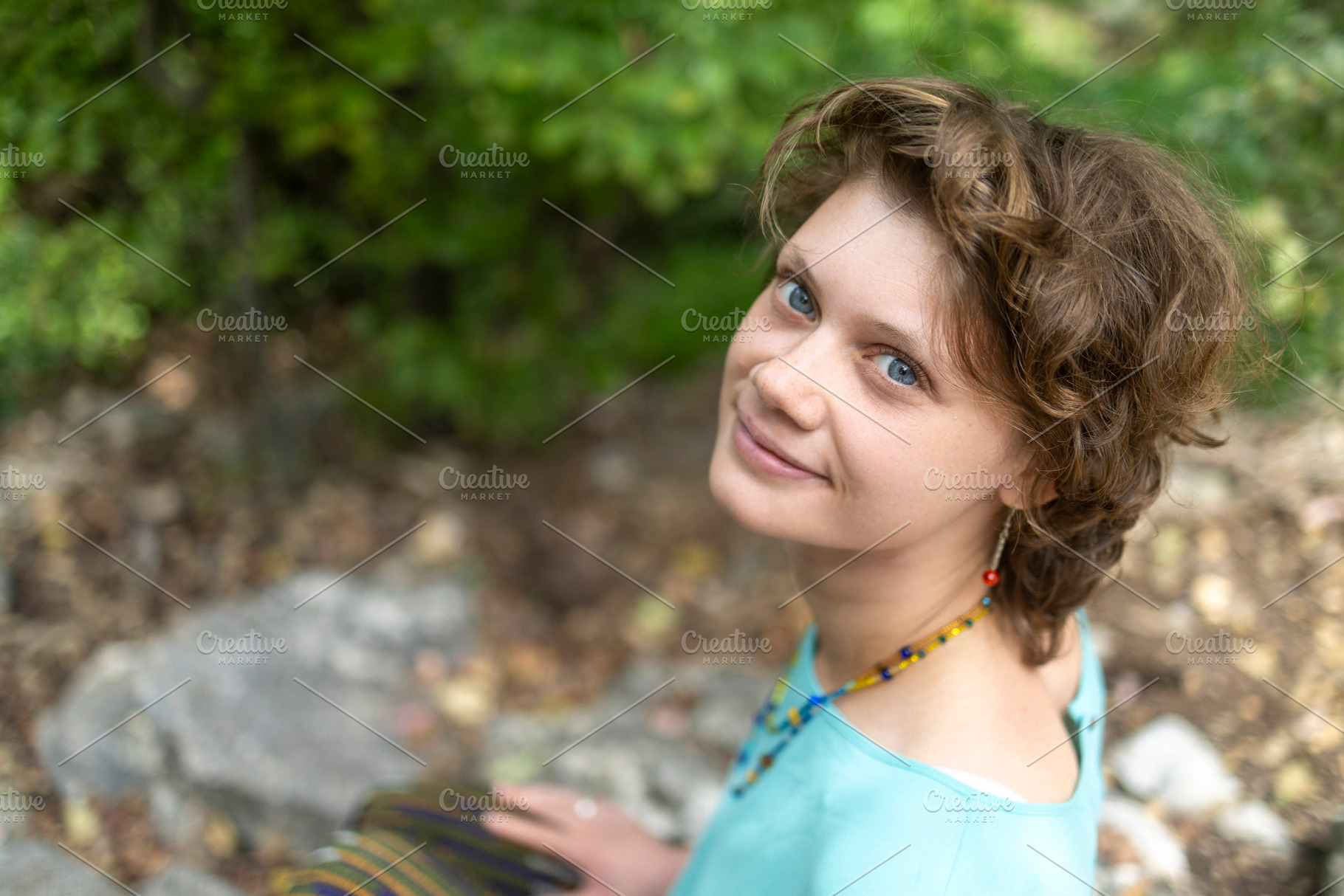 A portrait of a young woman with sho, a Person Photo by Imaginarium