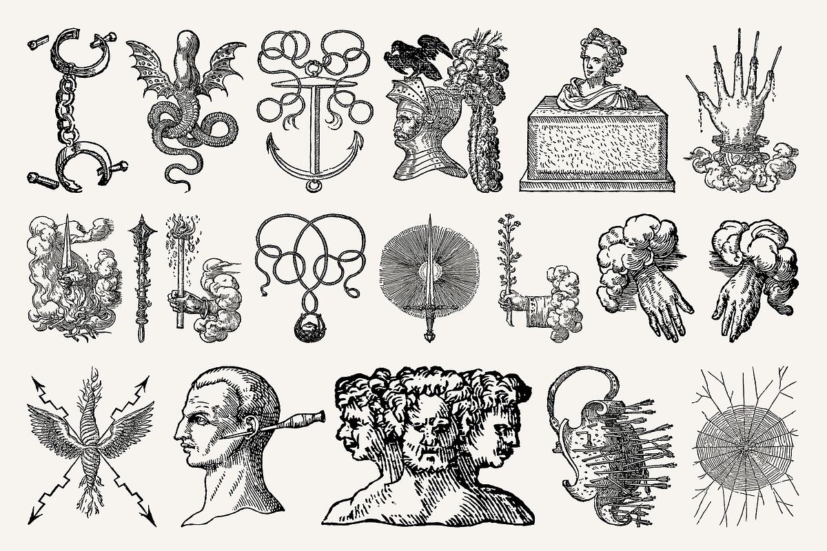 Procreate Occult Emblems Stamps, a Brush Add-On by Century Library (Photo 6 of 10)