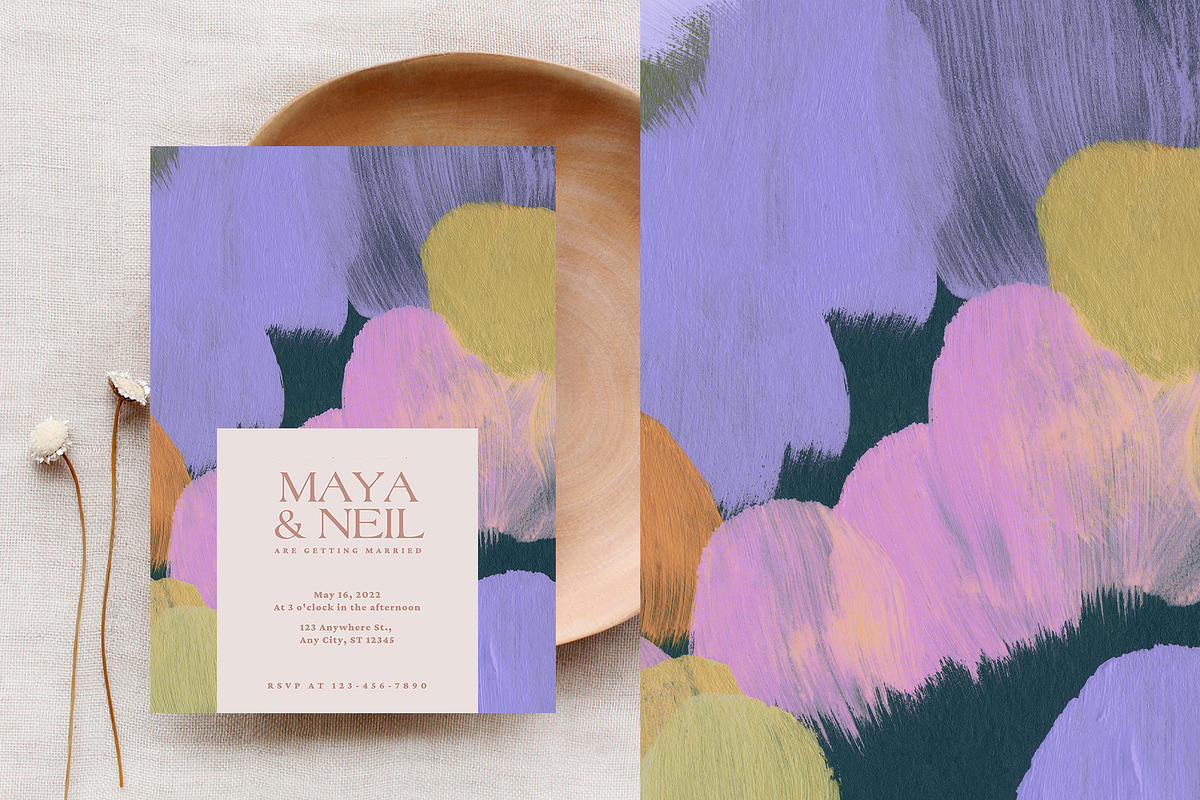 March Abstract Painted Backgrounds, a Texture Graphic by Basia Stryjecka (Photo 10 of 17)