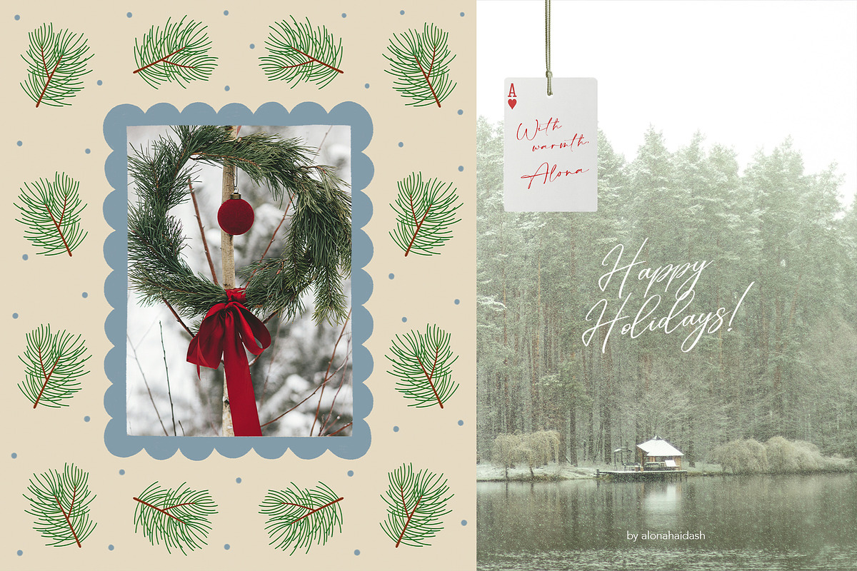 Hollyn · Christmas Frame Collection, an Object Graphic by alonahaidash (Photo 11 of 11)