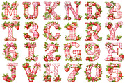 Watercolor Strawberry Alphabet Clip, a Seasonal Illustration by designcity5 (Thumbnail 2 of 5)