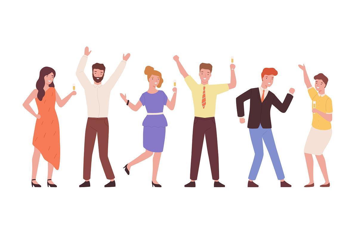 People at a party, a Person Illustration by Good Studio (Photo 1 of 3)