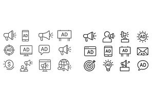 Advertising icons and symbols, an Illustration by ZinetroN