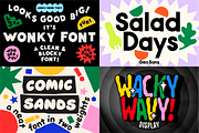 Super Happy Good Time! Font Bundle, a Sans Serif Font by Meg Lewis Fun House (Thumbnail 3 of 8)