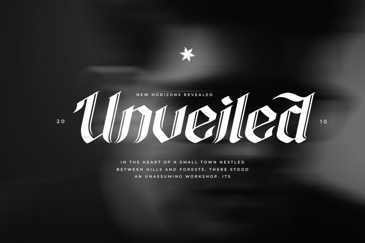 King Melody, a Blackletter Font by Say Studio (Photo 8 of 10)