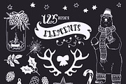 50%OFF -Christmas KIT Vol.1- Vector, an Animal Illustration by OlgaAlekseenko (Thumbnail 2 of 6)