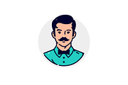 Avatars icons of people, a Person Illustration by GeekClick (Thumbnail 2 of 7)