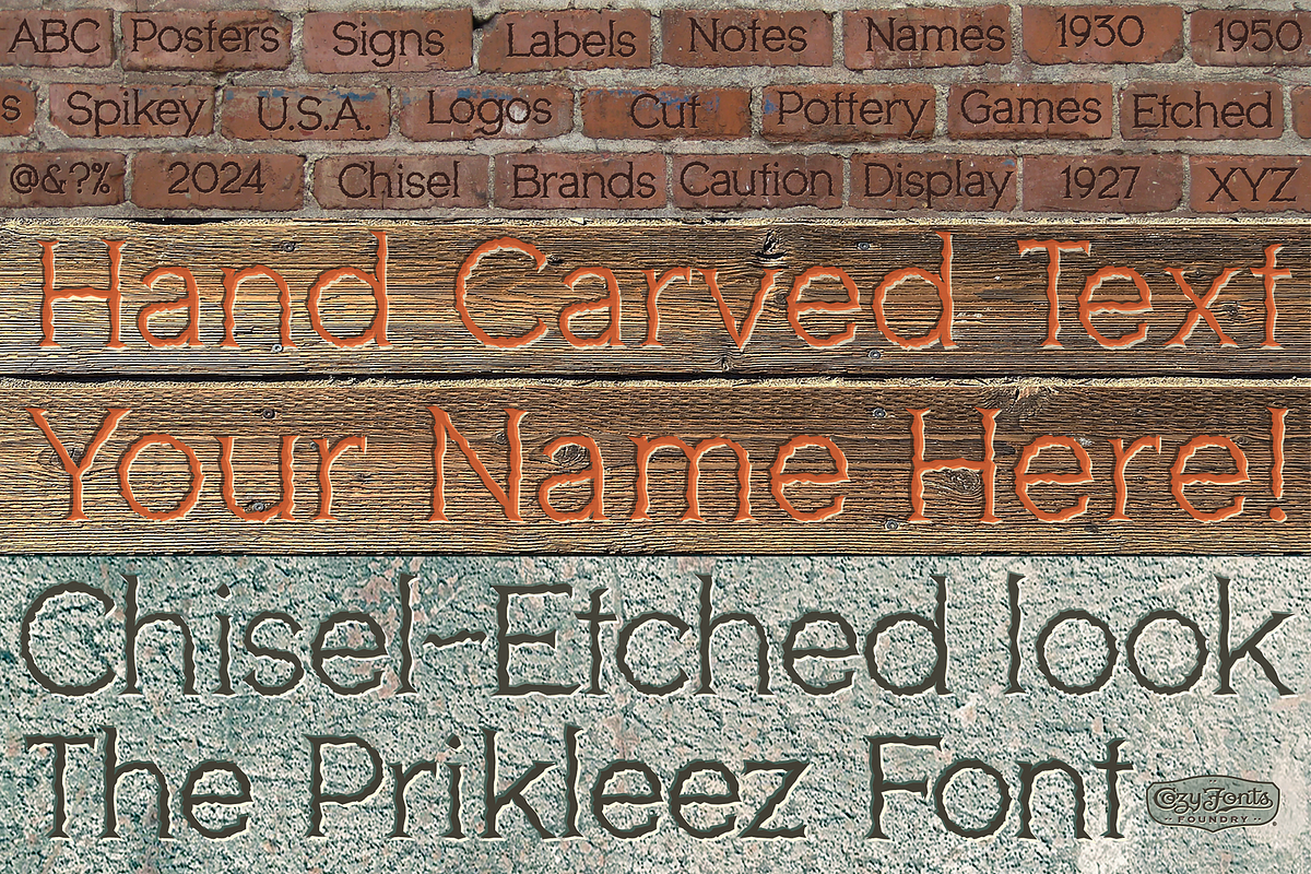 Prikleez, a Font by CozyFonts Foundry (Photo 3 of 5)