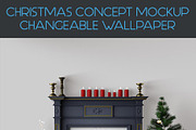 Christmas Concept Wall Mockup, a Product Mockup by desgiant (Thumbnail 2 of 2)