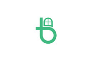 letter B house logo design vector, a Branding & Logo Template by Abir Hossain Waffi (Thumbnail 1 of 4)