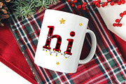 Christmas Plaid Alphabet Clipart, a Decorative Illustration by SvetaArtStore (Thumbnail 2 of 10)