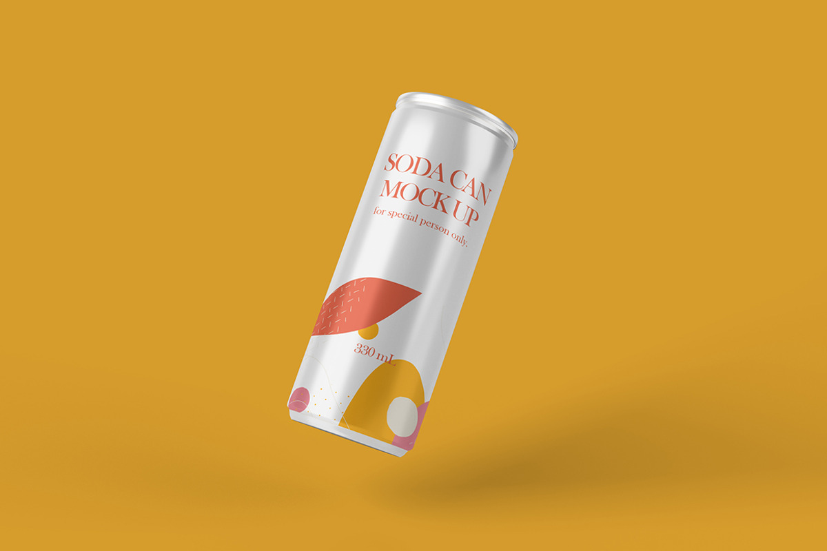 Soda Can PSD Mock-Up, a Packaging Mockup by Thirtypath Studio (Photo 5 of 5)