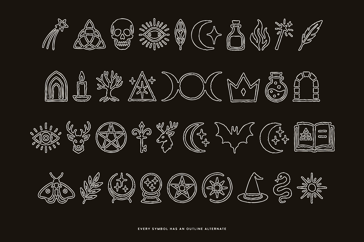 Elderwick - Fantasy Serif & Symbols!, a Serif Font by Tom Chalky (Photo 4 of 9)