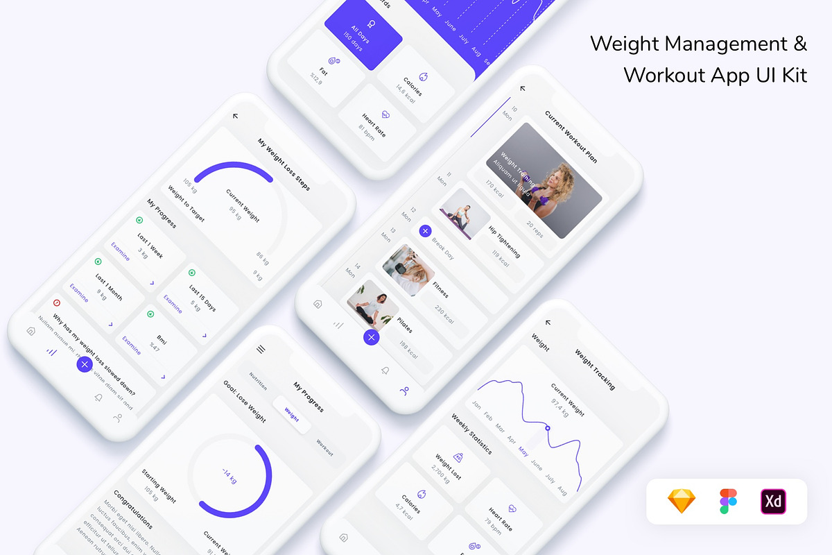 Weight Management & Workout, an App Template by Betush