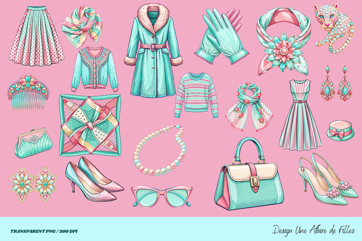 50s Fashion and Decor Accessories, an Object Illustration by Une Affaire de Filles (Photo 3 of 5)