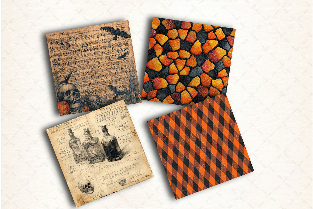 Vintage Halloween Digital Design Pap, a Pattern Graphic by Libby Wishes (Photo 4 of 6)