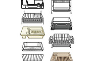 Dish drying racks for kitchen, an Object Graphic by pikepicture (Thumbnail 2 of 3)