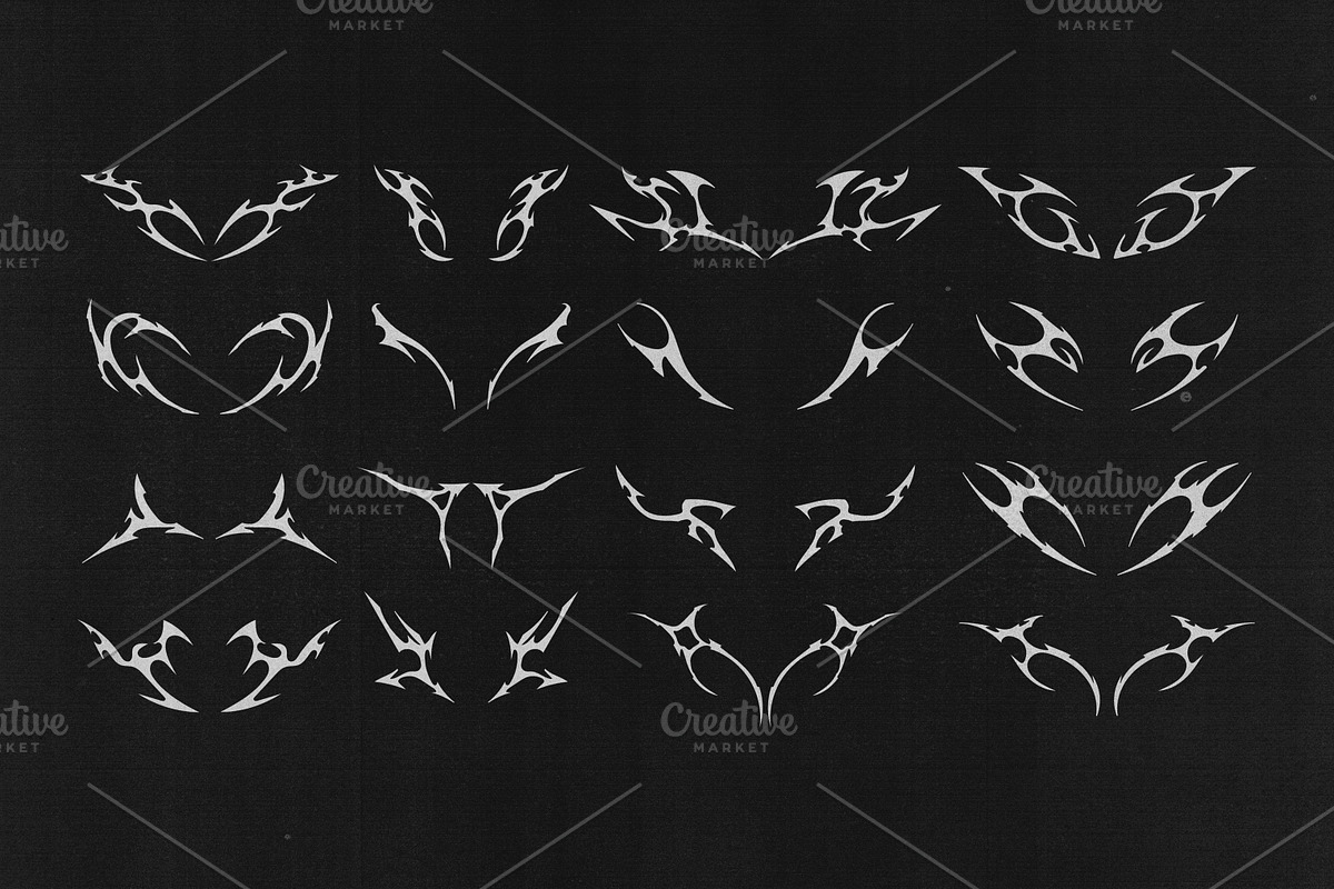 CYBER SIGILISM + NEO TRIBAL GRAPHIC, an Object Graphic by BonkiStudio (Photo 13 of 20)
