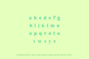 Filia Display Font