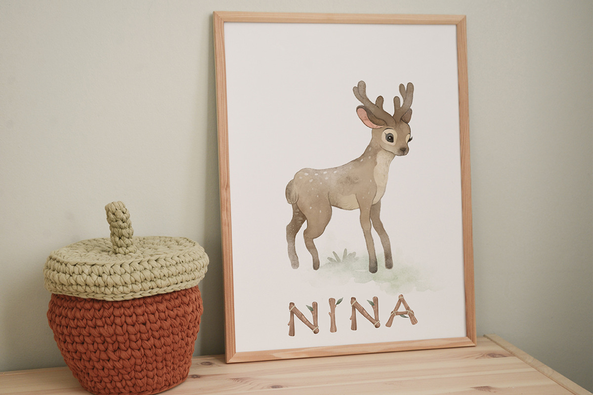Watercolor forest Boho animal set, an Animal Illustration by TanyaSchuka (Photo 5 of 10)