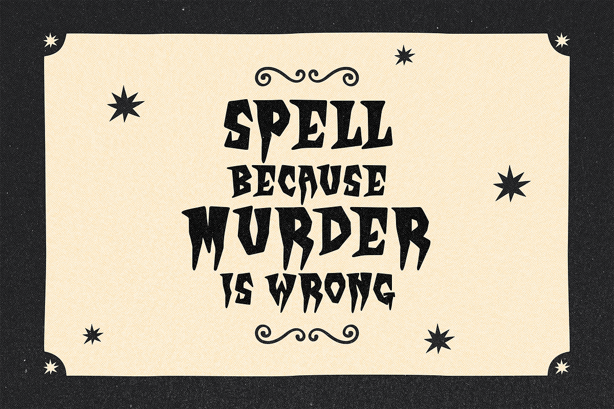 MOMSTER | FREAKY AND SPOOKY FONT, a Font by Maria Feliz Fonts (Photo 3 of 10)