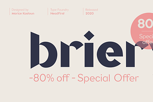 Briery, a Sans Serif Font by HeadFirst
