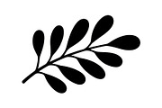 Botanical Leaf Silhouette Bundle, an Illustration by Creativeshirt (Thumbnail 16 of 51)
