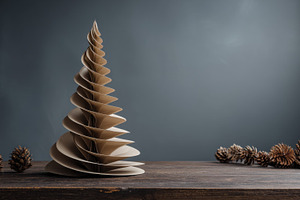 Crafted paper tree on wooden table, a Photo by Beautiful things