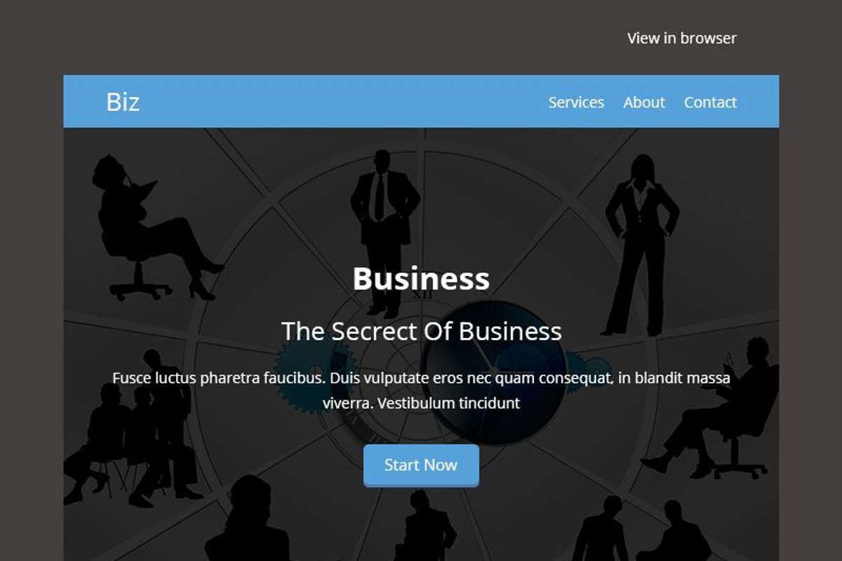BIZ - PSD RESPONSIVE EMAIL TEMPLATE, an Email Template by Pennyblack Templates (Photo 2 of 2)