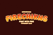FIRECHIKNS – Blazing Fire Font, a Font by TypeTasty Font (Thumbnail 1 of 12)