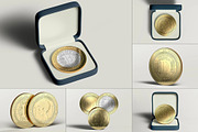 Coin Mock-up, a Product Mockup by zippypixelstudio (Thumbnail 1 of 11)