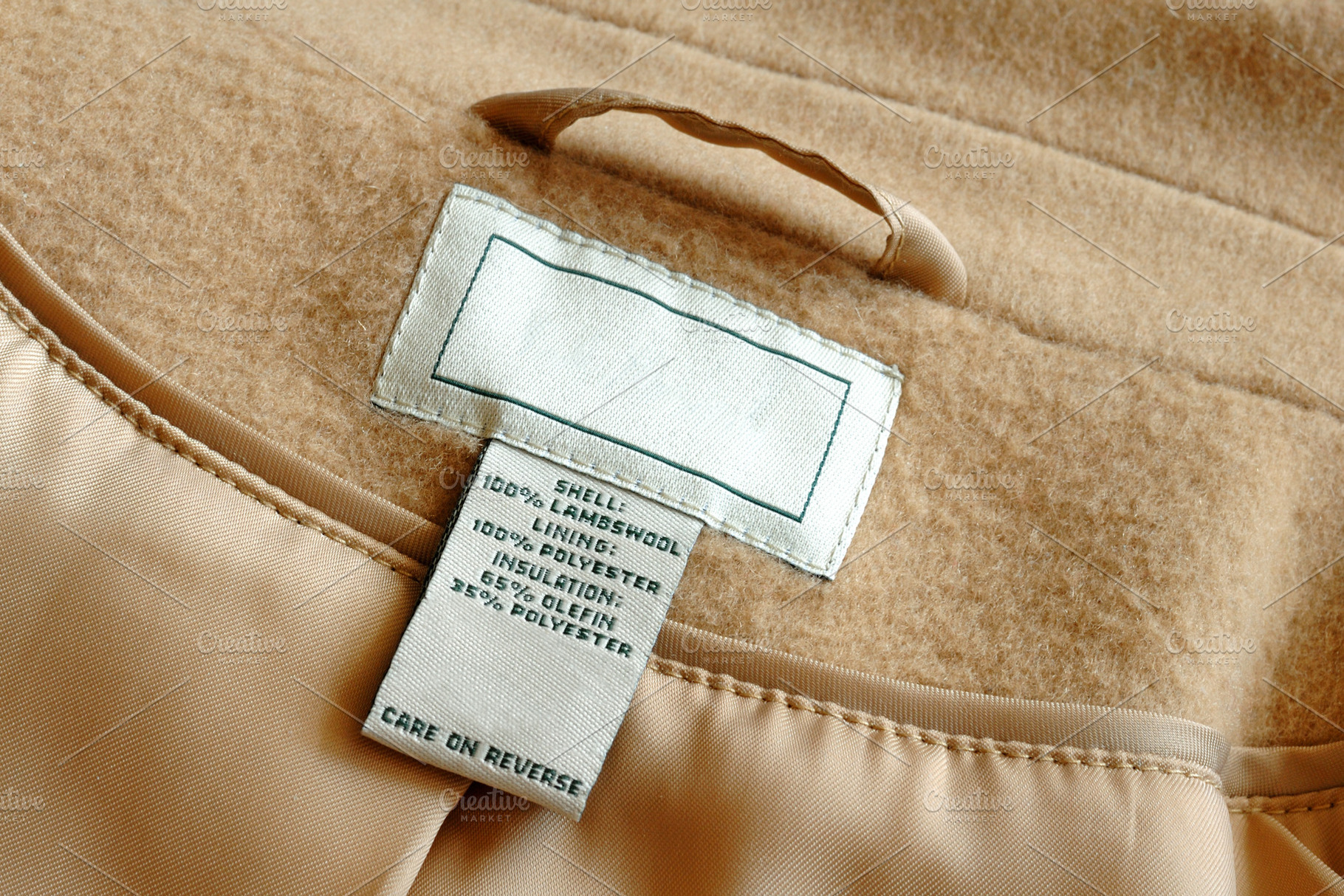 Clothing label stock photo containing blank and clothing