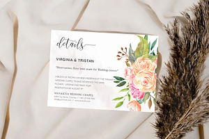 Canva Details Card, an Invitation Template by ShineOnWedding