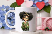 Quirky Grumpy Black Girl Clipart, a Seasonal Illustration by Craft Nest (Thumbnail 9 of 12)