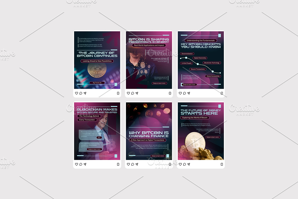Bitcoin Era - Instagram Post, a Social Media Template by Izdihaar_Studio (Photo 2 of 4)